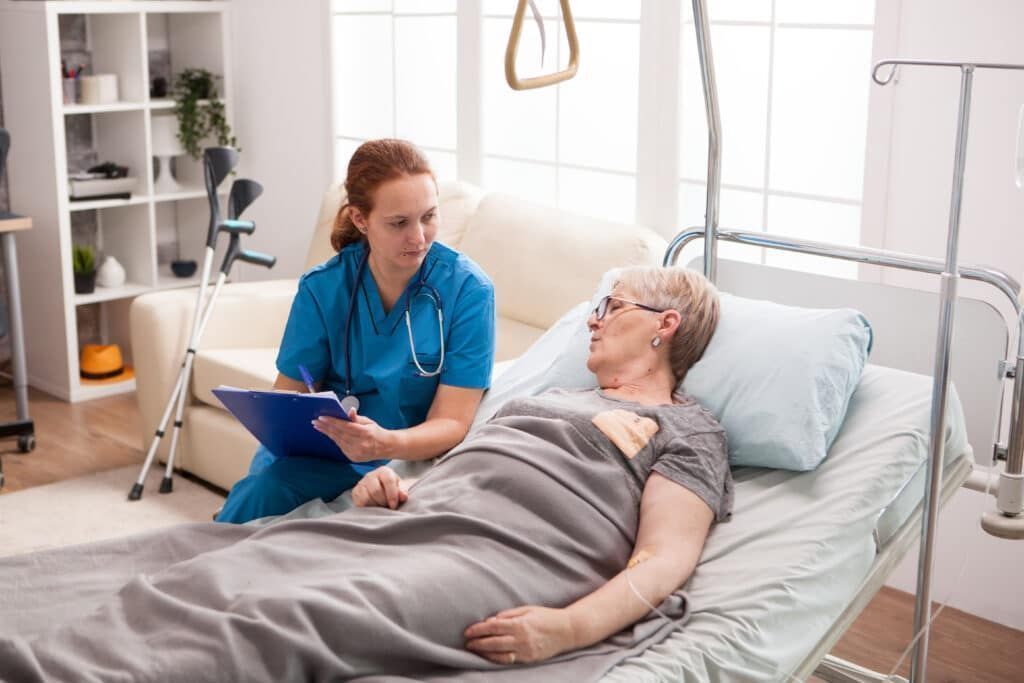What care can a home nurse provide?